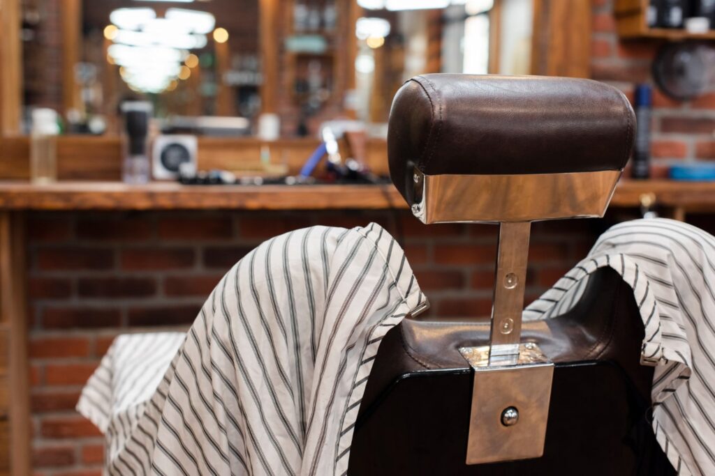 hairdressing chair vintage barber shop